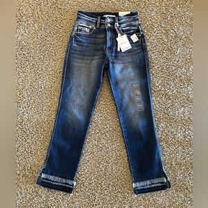 KanCan High Rise Ankle Straight Denim